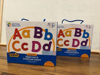 Set of 2 Learning Resources Magnetic Uppercase & Lowercase Letters (x2)