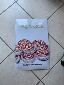 Heineken Metal Tacker Sign