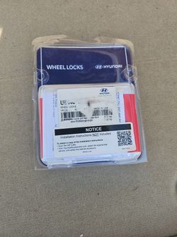 Hyundai Genuine OEM Wheel Locks - Made in USA