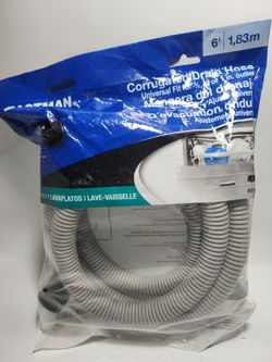 91227 Eastman Dishwasher 6' Drain Hose Fits 5/8" or 7/8
