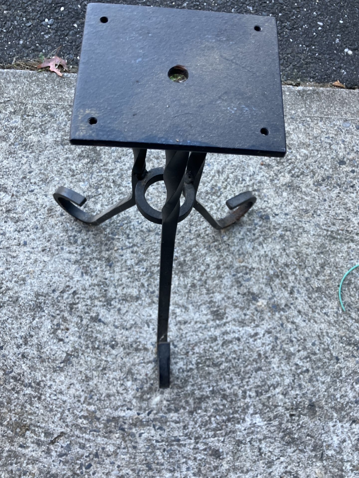 Steel Custom Made Stand Previously Used As Lamp Stand