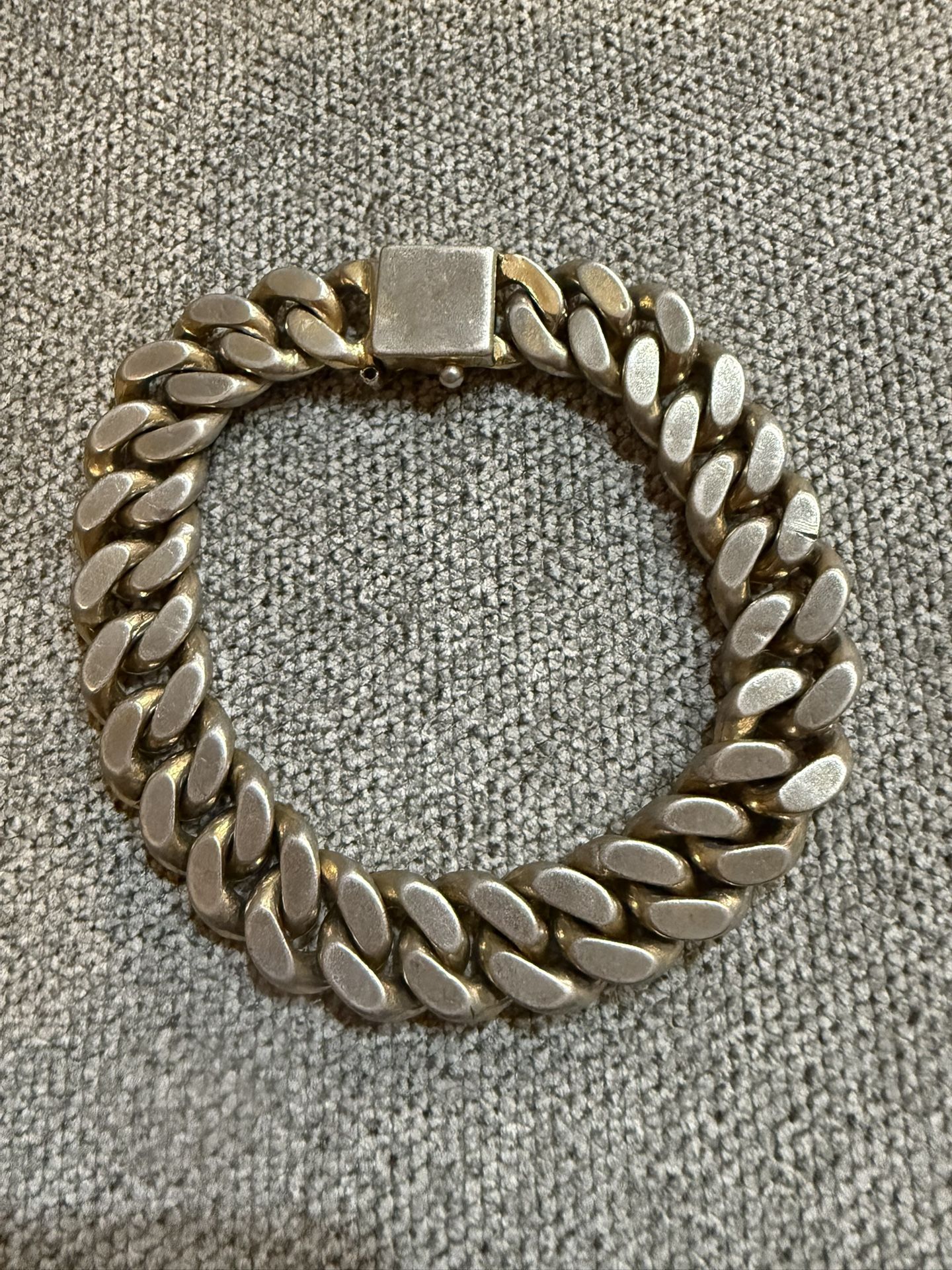 Men’s 14K Gold-Plated Cuban Link Bracelet – 8.5” – Vintage EZ