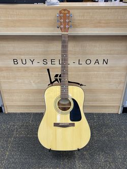 Fender DG-8S NAT Dreadnought Acoustic Guitar Pack