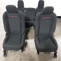 Jeep JL Wrangler Rubicon 4 Door Front Rear Black Cloth Seat Set 2018-2023 Asientos De Jeep  Rubicon 