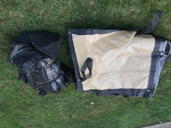 Winter cover and leaf net for 18 x 36 in-ground pool