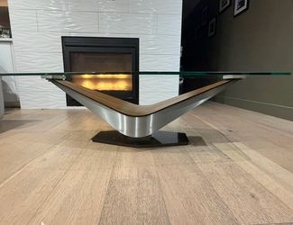 Modern Glass Top Coffee Table from Dania