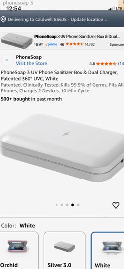 PhoneSoap 3 UV Phone Sanitizer & Dual Charger