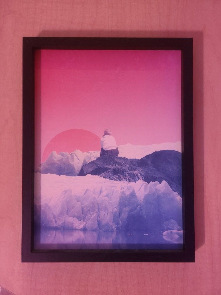 Pink And Blue Modern Piece