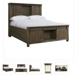 Queen Real Wood Bed Frame *Must Pick Up