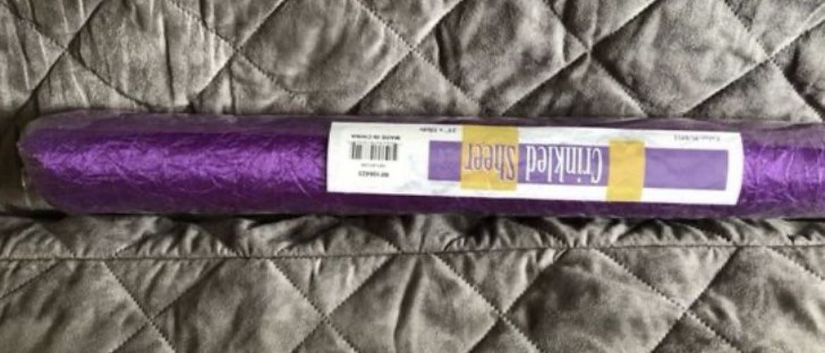 Crinkle fabric purple