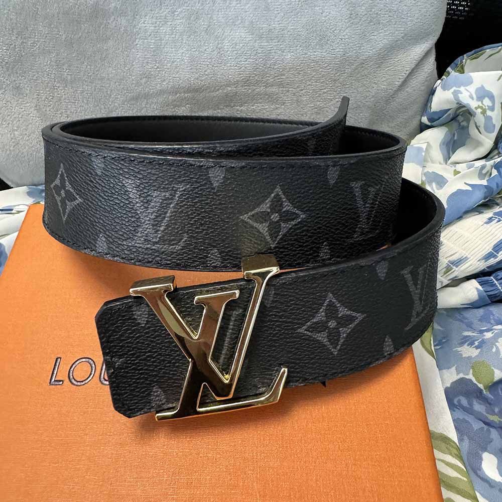 Louis Vuitton Mens Reversible Belt Black 