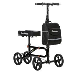 Knee scooter with knee cushion