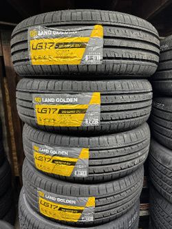SET OF FOUR NEW TIRES 195/65/15 LANDGOLDEN, INCLUDING MOUNT AND BALANCE. ASK ME FOR ANY SIZE OR BRAND