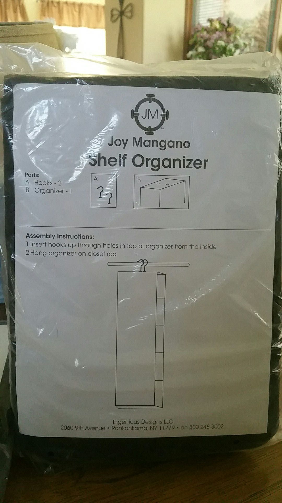 Shelf organizer for closet