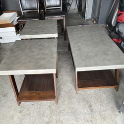 Coffee Table And 2 End Tables 