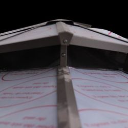 10*13-FT all-aluminum double-top sunshade, polycarbonate top, with cover cloth and mesh, suitable for gardens and lawns