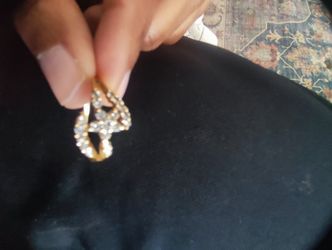 18K Solid Gold Real Diamond Engagement Ring For Sale