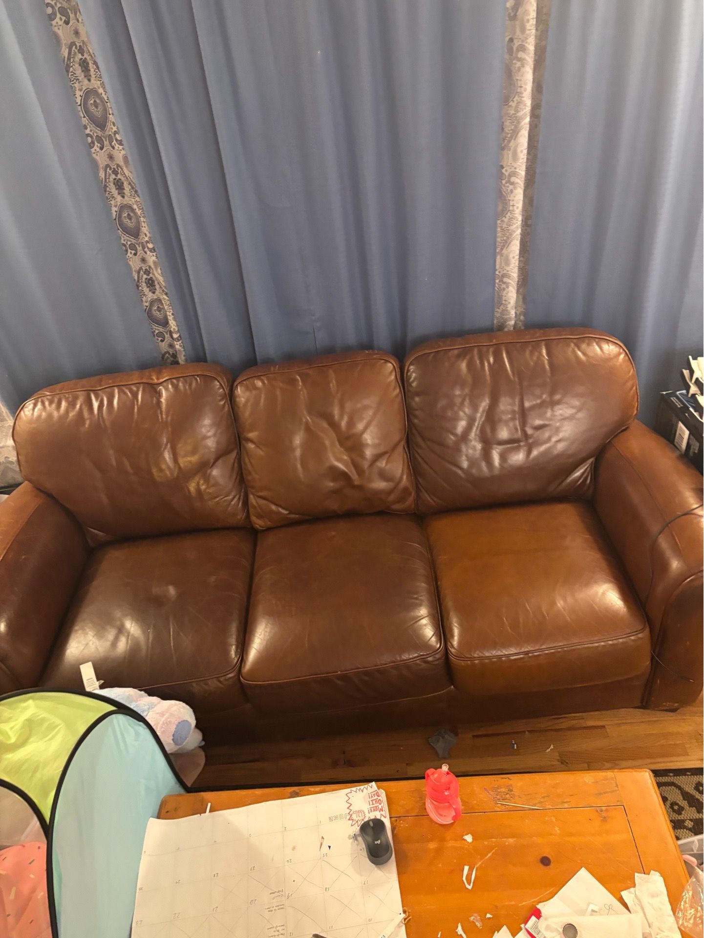 Free today only two couches and an ottoman