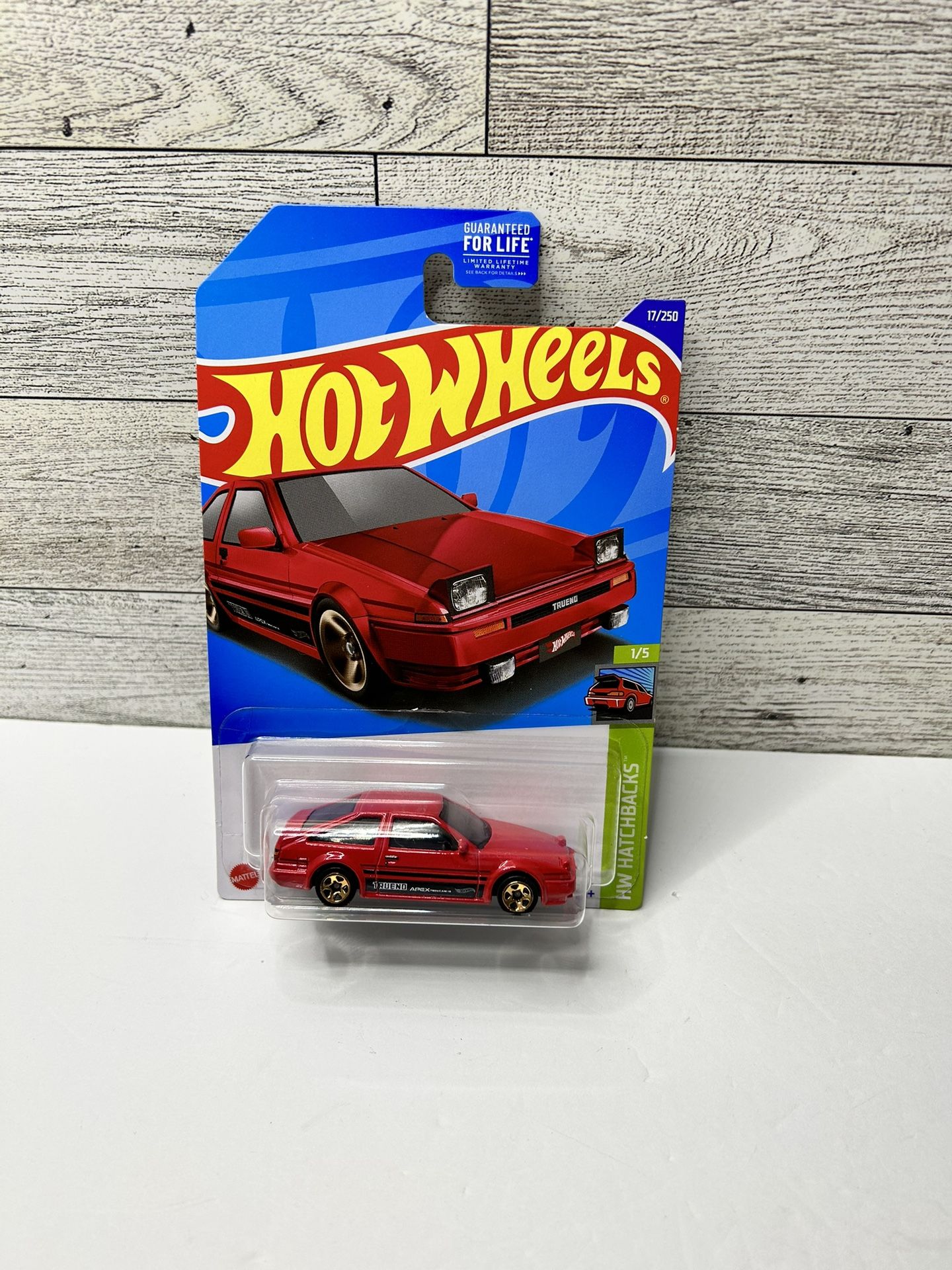 HOT WHEELS RED ‘2021 TOYOTA AE86 SPRINTER TRUENO • HW HATCHBACKS • MADE IN MALAYSIA