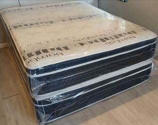 $190 Queen pillow top mattress only brand new free delivery same-day