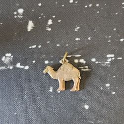 Small Gold Filled Brass Camel Charm Pendant 
