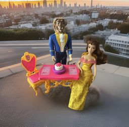 2016 Singing Belle & Transforming Beast To Prince Doll Be Our Guest Dining 