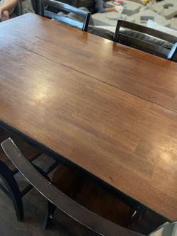 Tall Dining Table With 6 Chairs And Extender