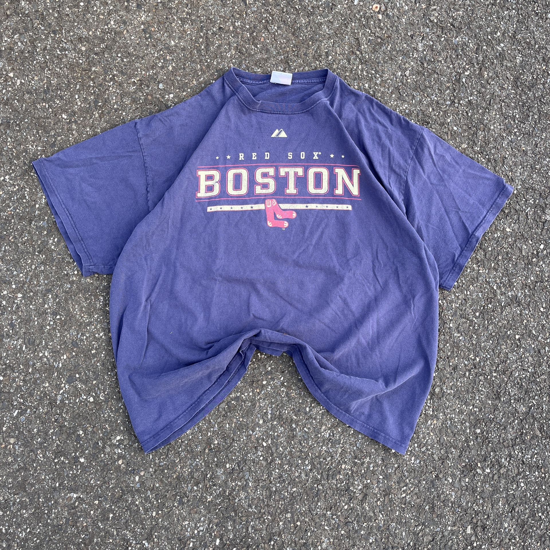 2009 Boston Red Sox Faded Navy Graphic T Shirt
