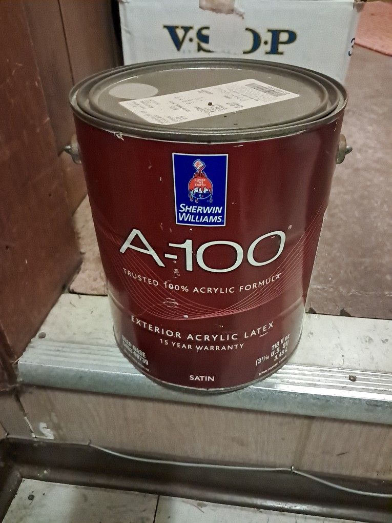 Sherwin Williams Exterior Satin Gray Paint 1 Gallon