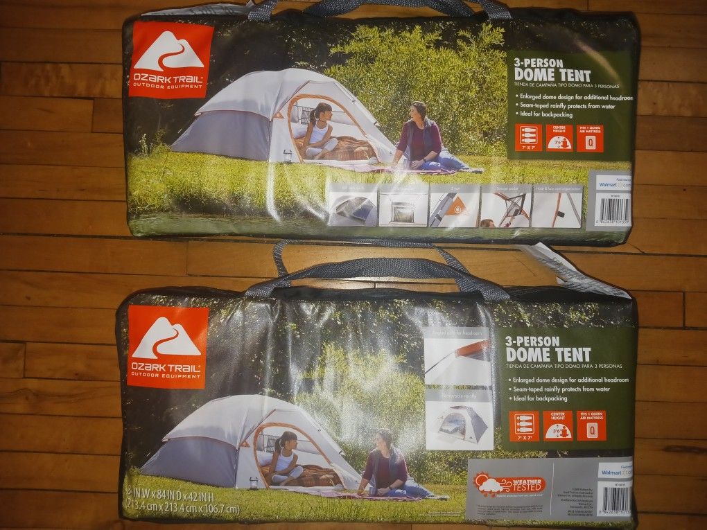 2- 3 Person Dome Tents