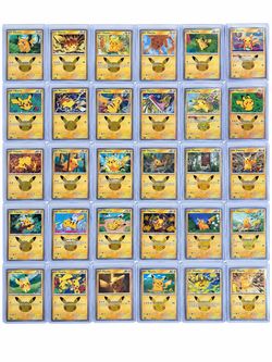 Pokemon 30th Celebration Complete Pikachu 30 Card Set Holo Rare