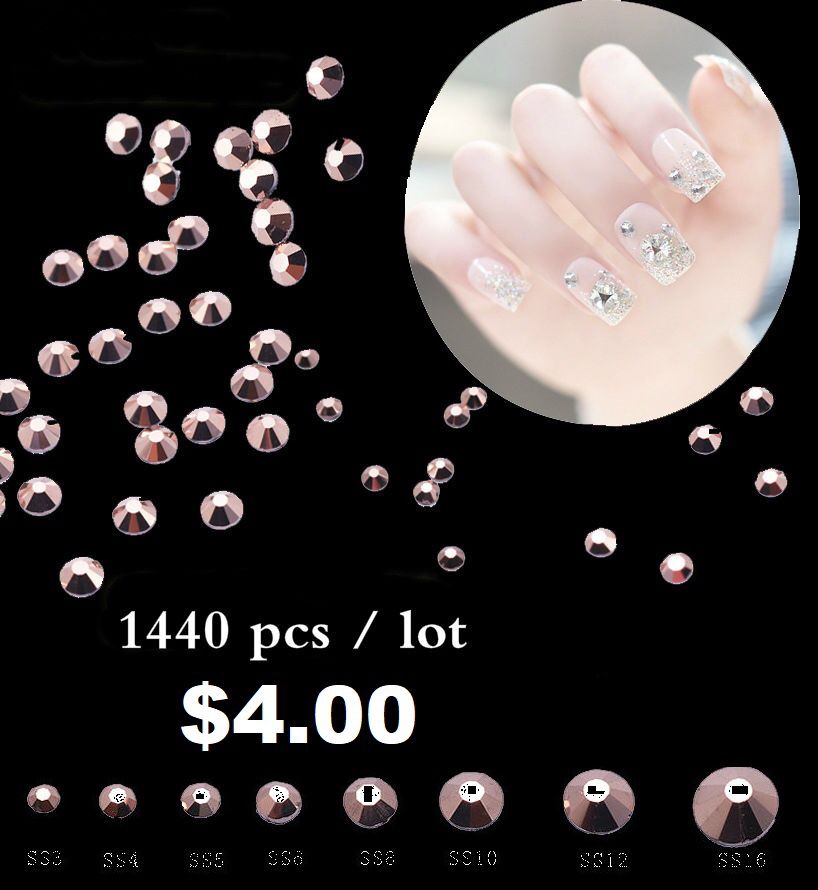 Nail decorations crystal gems 1440pcs per pack. Decoraciones para uñas  acrílicas piedras cristales for Sale in Miami, FL - OfferUp