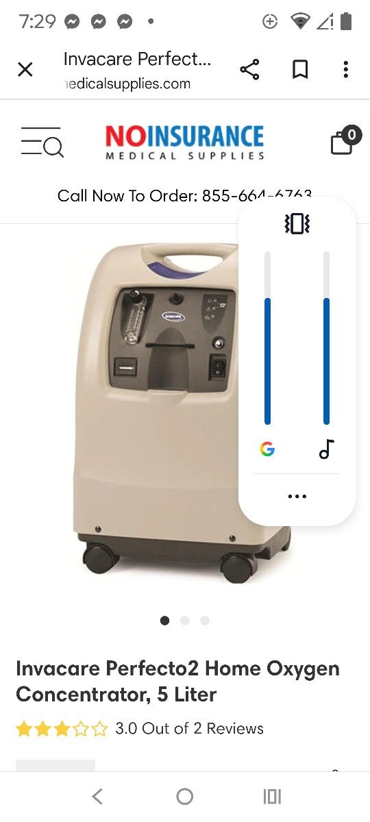 Invacare Perfecto Oxygen Machine