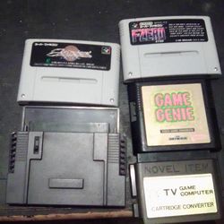 Super Famicom games,snes&sega game genie, cartridge converter