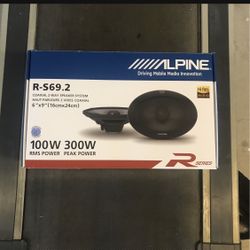 Alpine Type R 6x9 Inch Speakers 300 Watts Max 100 Watts RMS