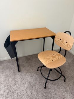 Desk and chair