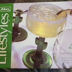 Never Used Libbey margarita glasses $16 OBO