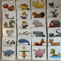 24   2-piece Puzzles For Toddlers