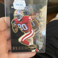 Jerry Rice Card And Old Niner Cup