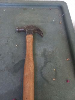 Vintage curved claw hammer