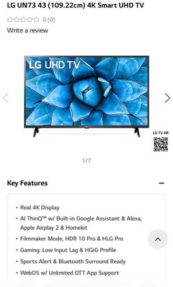 LG Smart TV 43”