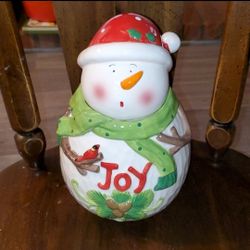 Christmas Snowman Cookie Jar