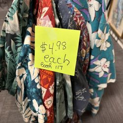 $4.98 Each Hawaiian Shirt Located In booth 117 On Arizona Aisle 