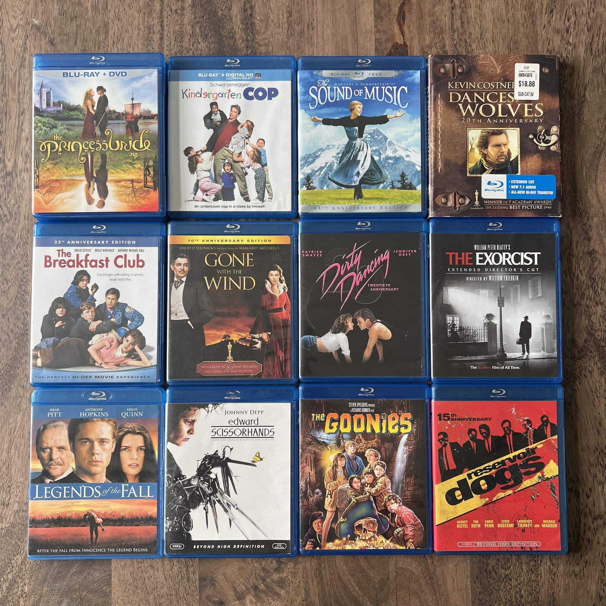 Big lot of 12 Vintage & Classic Action, Comedy, Drama Blu-Ray Movies