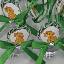 Simba The Lion King Baby Shower Pacifiers Guest Favor Necklaces 