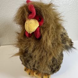 Vintage 90s A&A Plush Rooster - "Cock-a-doodle-doo" - Tags Attached
