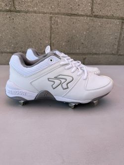 Ringor metal softball cleats with pitching toe women size 6.5