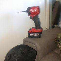 18 v Milwaukee Fuel Impact driver with 5.0 battery