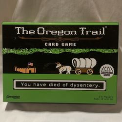 THE OREGON TRAIL CARD GAME - PRESSMAN - NEW IN OPEN BOX!