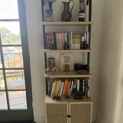 3 Tier Shelf with Rattan Drawers